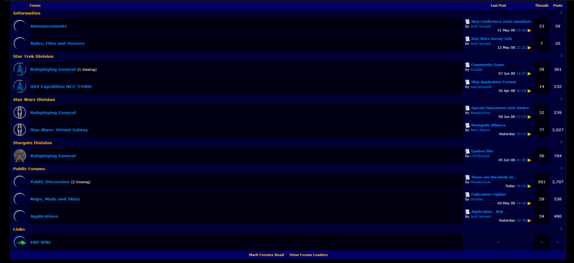 A snapshot of one day on the ERP forums