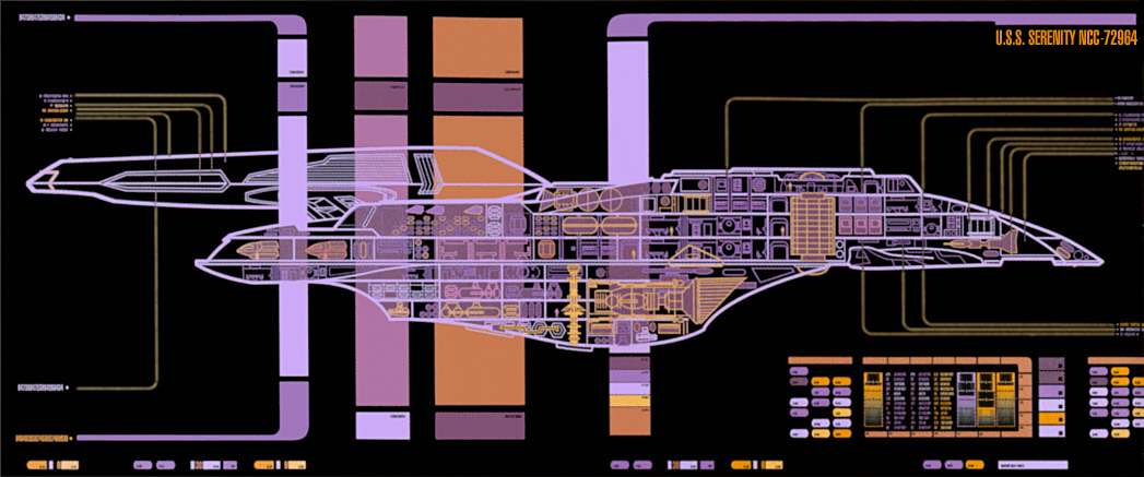 The master systems display of the USS Serenity